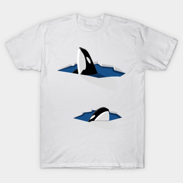 Killer Whale T-Shirt by albertocubatas